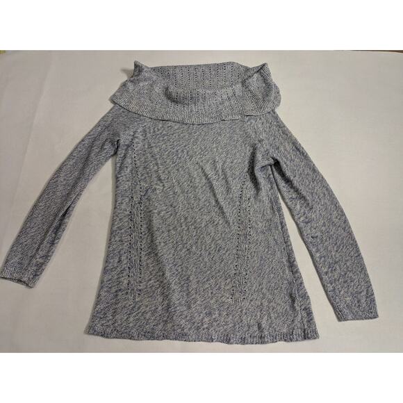 White House Black Market Sweaters - WHBM‎ Sweater Women's Medium Gray Off Shoulder Long Sleeves Pullover